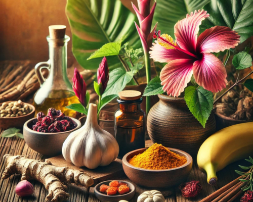 Imagem das plantas sobre a mesa